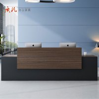 苏宁 质凡 办公家具板式咨询台服务迎宾接待台前台 2000x600x1000mm