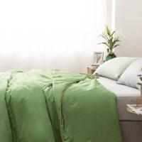 美帮汇家纺60支长绒棉空调被全棉简约全棉色夏凉被青春牛油果绿