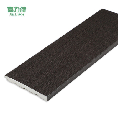 喜力健 PVC实心踢脚线 长3M*高6CM*厚10MM-深木纹 根