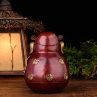 美帮汇铜猪摆件 铜福猪猪客厅玄关电视柜家居装饰品工艺品