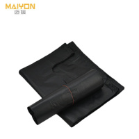 迈援 黑色手提背心式垃圾袋 双面4丝 55*80cm 50只 组