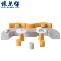 豫龙都卡座沙发五人位张