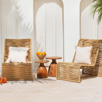 金菲罗格 北欧户外沙发休闲创意藤编三件套庭院家具 单人椅