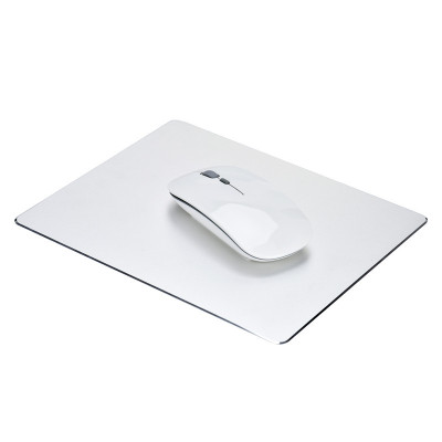 Yeetech易科达精致简约金属鼠标垫方形铝合金材质苹果电脑创意款笔记本鼠标垫