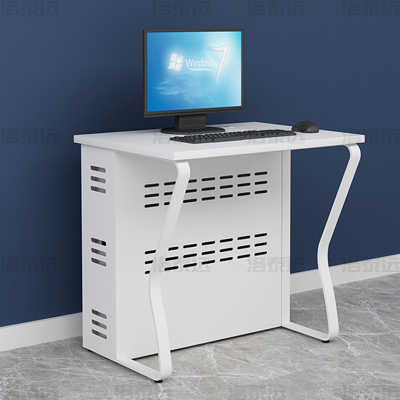 洛泰远 钢架电脑桌培训桌机房电脑桌学习桌课桌 单人位C款