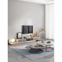 森美人北欧圆形茶几小户型客厅现代简约小户型多功能电视柜组合家具套装