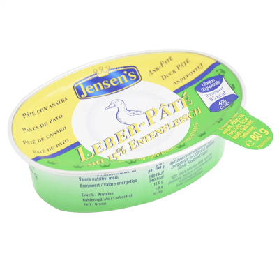德国进口简尼斯（Jensen's）鸭肝泥简尼婴儿鸭肝酱进口宝宝辅食肝泥80g8个月以上盒装