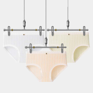 内裤女中山内裤ZK工厂螺纹纯绵女士内裤花边蝴蝶结三角裤