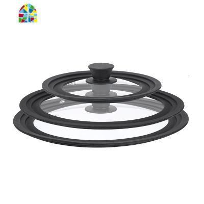 钢化玻璃锅盖不粘锅蒸汤炒锅家用透明盖子16-32CM通用阶梯盖 FENGHOU 22-24-26CM通用