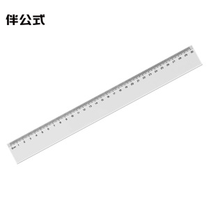 伴公式B117830cm塑料直尺透明色