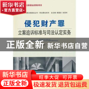 正版 侵犯财产罪立案追诉标准与司法认定实务 陈志军 中国人民