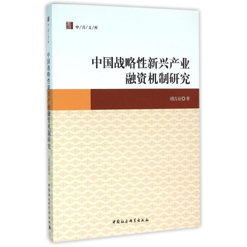 中国战略性新兴产业融资机制研究