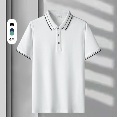 POLO衫男士夏季新款翻领短袖T恤男商务宽松休闲半袖上衣男装