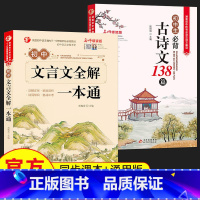 初中必背古诗文+文言文全解[原文相同 方向互补] [正版]2024新版初中必背古诗文138篇和文言文全解一本通人教版 古