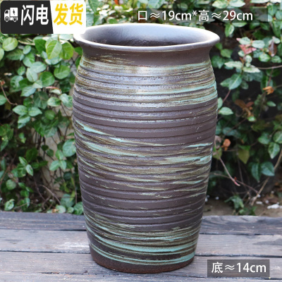 三维工匠法师老桩花盆特大号粗陶陶瓷多肉植物花盆高大号盆栽花盆 L-101 特大花盆容器