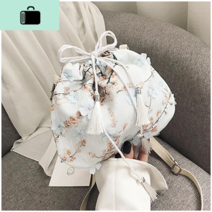 包包女2019新款森系小包帆布斜挎包中国风仙女荷包汉服古风单肩包NEW LAKE女士单肩包