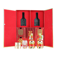 五粮液金装小酒金牛送福礼盒52度50ml*2瓶 浓香型白酒