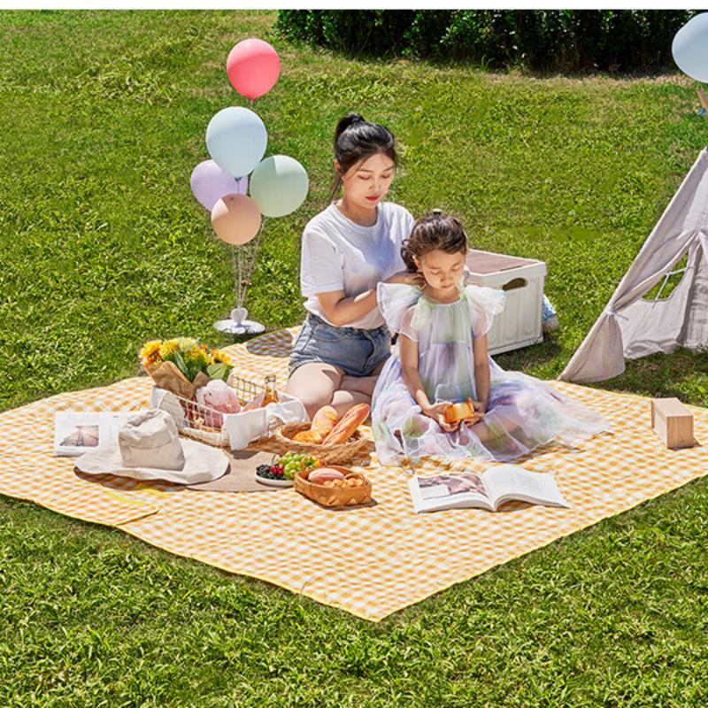 尚烤佳牛津布黄格野餐垫SKJ-233