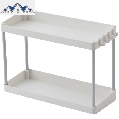 厨房双层置物架多功能桌面调味架整理架浴室卫生间洗漱台收纳架子 三维工匠