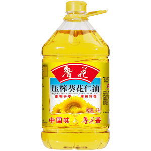 鲁花压榨葵花仁油4L小瓶家庭装