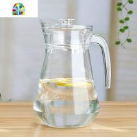 果汁装玻璃的瓶子容器家用冷水壶杯子玻璃带盖酸梅汤壶扎壶大透明 FENGHOU 1.3L鸭嘴壶单个凉水壶
