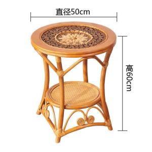 森美人真藤茶几藤编卧室小茶几藤制实桌客厅桌子家用阳台茶几桌竹制