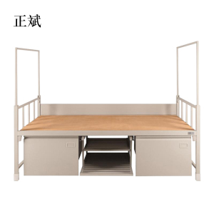 正斌制式营具单人床边防消防官兵士兵军区宿舍单人床含柜钢制加厚单层床