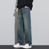 新款秋冬牛仔裤子男宽松高街美式街潮时尚高品质欧美风潮男直筒裤_47