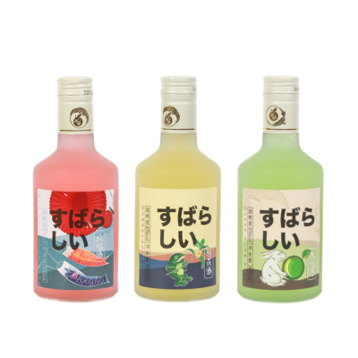 三瓶三口味 態本態青梅酒杨梅酒桂花酒江南果酒