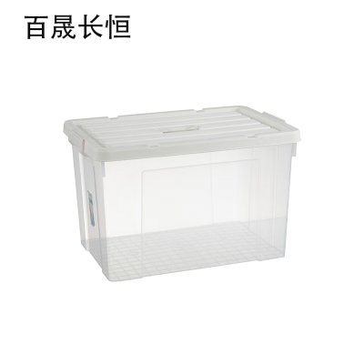 百晟长恒 BSCH-A78D 15L 白盖透明 防水防潮透明整理收纳箱 (计价单位:个) 白盖透明