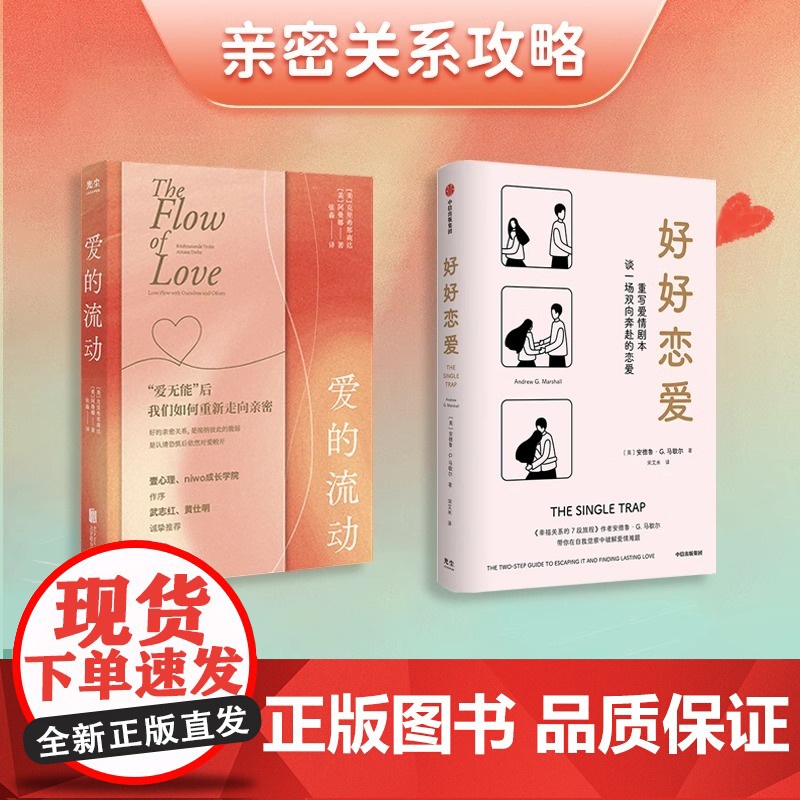 爱的流动 好好恋爱 厘清内在卡点走出受伤状态让停滞的关系回归爱流亲密关系爱情恋爱自我探索爱无能恐惧脆弱樊登正版