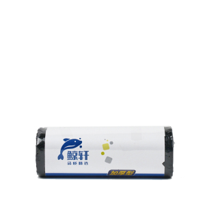 鲸轩 L201 50*60cm 30只/卷 加厚型平口垃圾袋 (计价单位:卷) 黑色