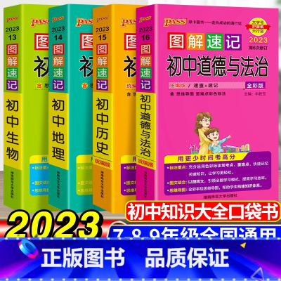 初中图解速记 小四门 4本套 初中通用 [正版]思维导图超强串记英语单词语法初高中速记词根词缀记忆法英语大全快速记忆神器