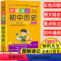 [正版]pass绿卡图书图解速记初中历史全彩版人教版RJ基础知识大全初一初二初三七年级八九年级中考历史复习资料手册清单