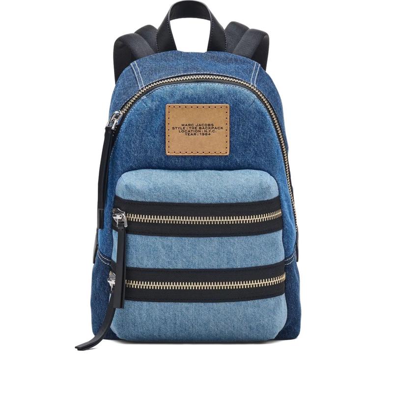 MARC JACOBS/莫杰女式中号双肩背包简约休闲通勤大容量帆布包