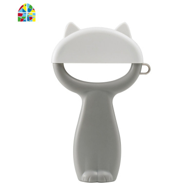 创意家用厨房猫咪丝瓜削皮刀水果削皮器去皮瓜刨土豆水果刨刮皮 FENGHOU 黑色+蓝灰