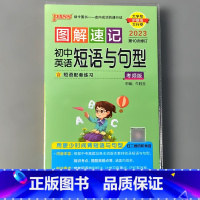 图解速记 初中英语短语与句型 初中通用 [正版]pass绿卡图书图解速记小本口袋书初中英语数学语文古诗文历史地理思想政治