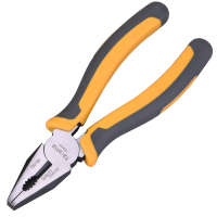 takama(高松)100180 钳子钢丝钳7英寸夹持类工具省力老虎钳多功能平口钢丝钳克丝钳电工断线钳