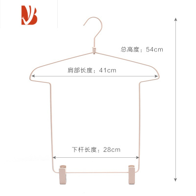 三维工匠连体套装衣架衣裤架一体挂套装衣服挂裙裤夹带夹汉服成人衣架