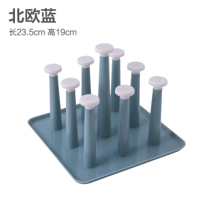玻璃杯架水杯挂架茶杯架收纳架沥水杯架创意水杯架子置物架沥水盘