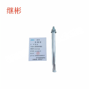 JIBIN/继彬 GB22795-表5 膨胀螺栓 碳钢 镀白锌 M10×200 1个