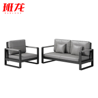 班龙办公沙发2+1灰色套