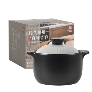 顺祥砂锅煲汤锅 陶瓷炖汤煲仔饭炖锅 韩式广府煲2.5L(晨雾白)