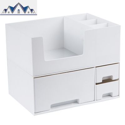 化妆品收纳盒抽屉式梳妆台置物架家用简约大容量桌面护肤品收纳架 三维工匠