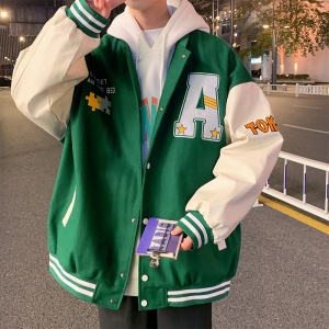 2023春秋季夹克男潮牌港风ins青年外套户外男式棒球服男