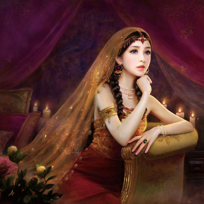 5d钻石画卧室餐厅立体钻石绣2019新款欧式简单点钻贴钻十字绣人物画