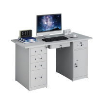 阿拉贡钢制桌子办公桌铁皮桌电脑桌五斗一抽一门1.2m