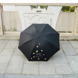 手动钢骨伞架 黑胶布 橡胶漆手柄YF-S2021016 晴雨两用伞
