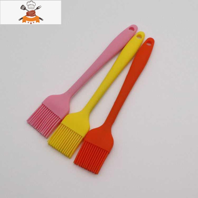 一体式硅胶烧烤刷可高温食品级油刷烙饼电饼铛厨房烘培工具 敬平 3支装(颜色随机)