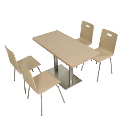 臻远ZY4040802 餐厅桌椅餐桌椅组合一桌四椅